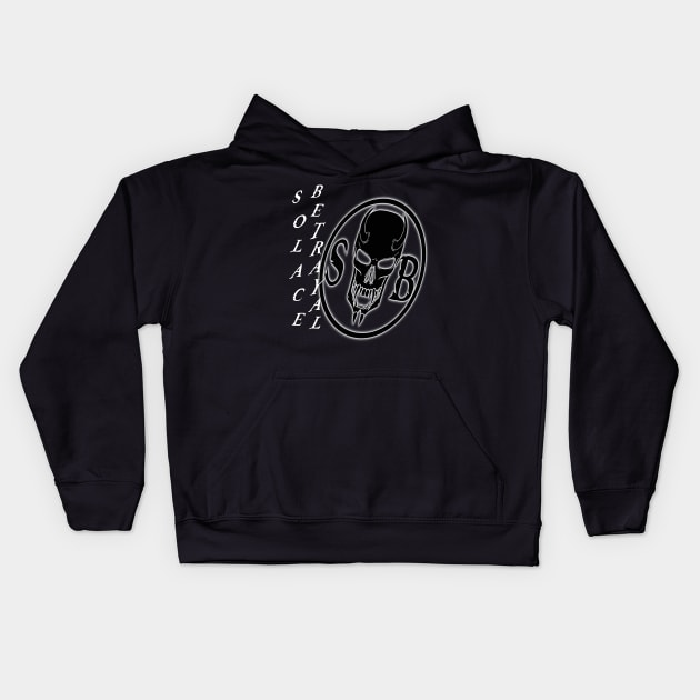 SB Slanted Logo Kids Hoodie by SolaceBetrayal